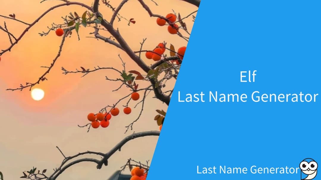 Elf Last Name Generator