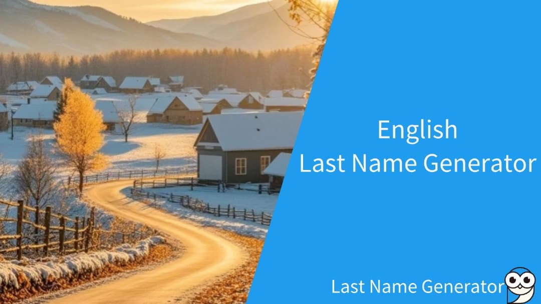 English Last Name Generator