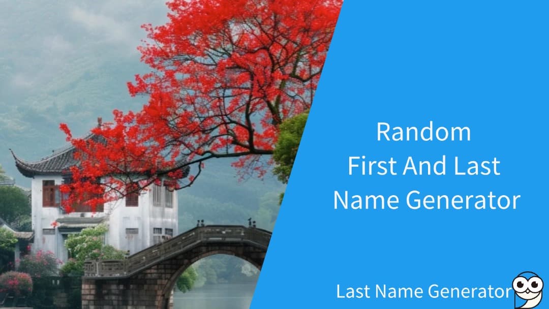 Random First And Last Name Generator